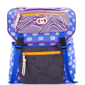 Gucci Panelled Double Buckle Backpack #218052G16B